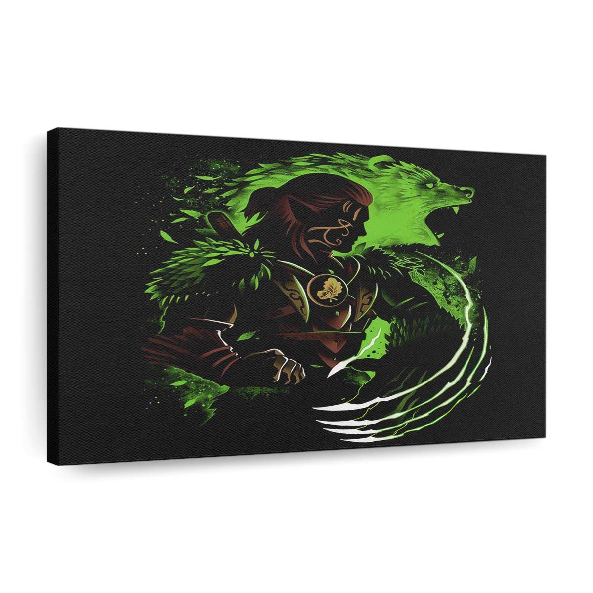 Gestaltenwandelnder Waldelf Leinwandbilder - Wanddeko shapeshifting wood elf standard v2