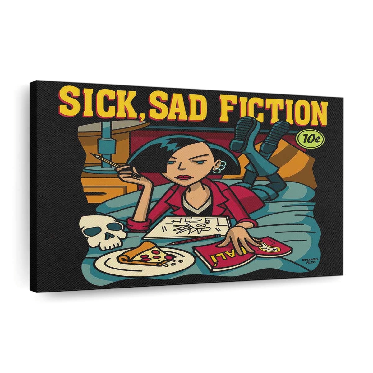 Kranke traurige Fiktion Leinwandbilder - Wanddeko sick sad fiction standard v2