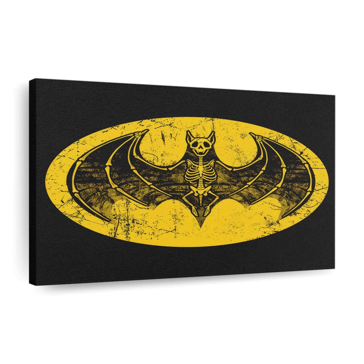 Skelett-Fledermaus-Signal Leinwandbilder - Wanddeko skeleton bat signal standard v2