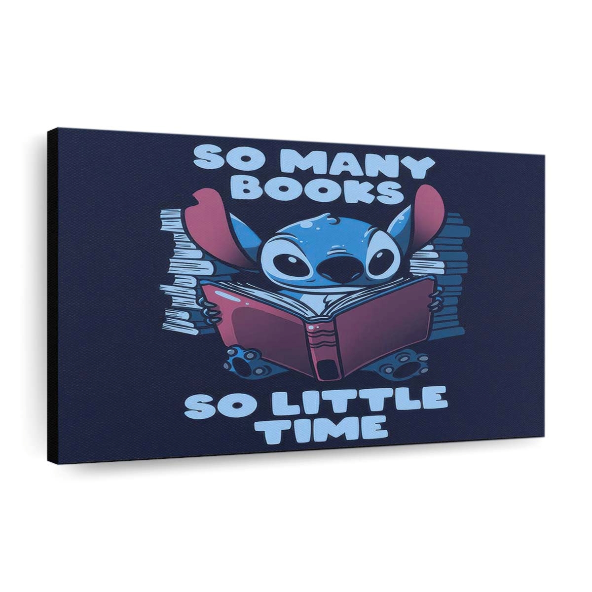 So viele Bücher Leinwandbilder - Wanddeko so many books standard v2