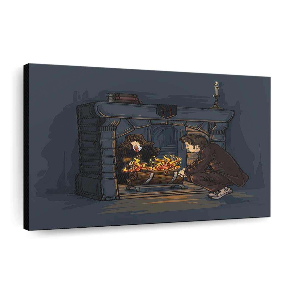 Die Hexe im Kamin Leinwandbilder - Wanddeko the witch in the fireplace standard v2