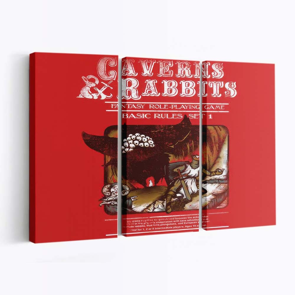Höhlen und Kaninchen Leinwandbilder - Wanddeko caverns and rabbits standard v2