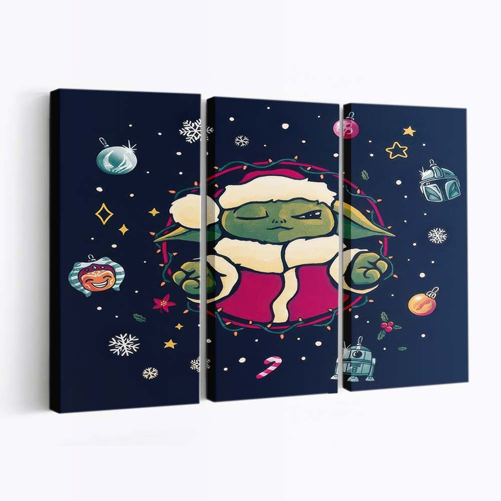 Weihnachtsbaum Meditation Leinwandbilder - Wanddeko christmas tree meditation standard v2