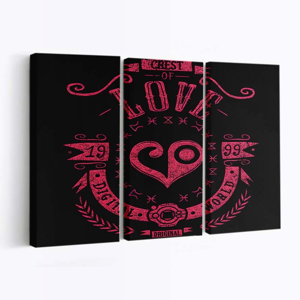 Digitale Liebe Leinwandbilder - Wanddeko digital love standard v2