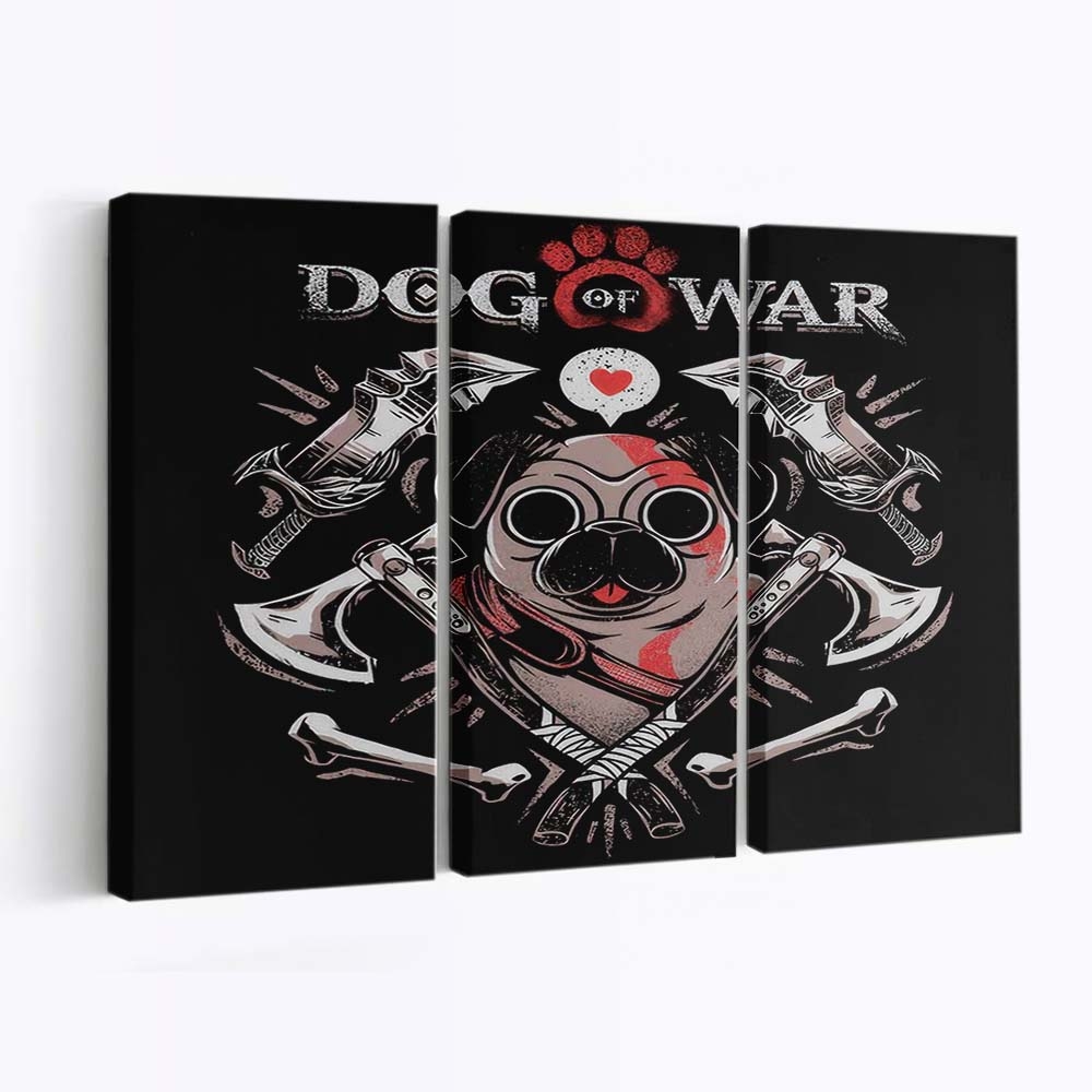 Hund des Krieges Leinwandbilder - Wanddeko dog of war standard v2