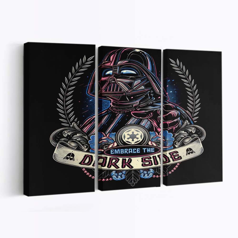 Umarme die dunkle Seite Leinwandbilder - Wanddeko embrace the dark side standard v2