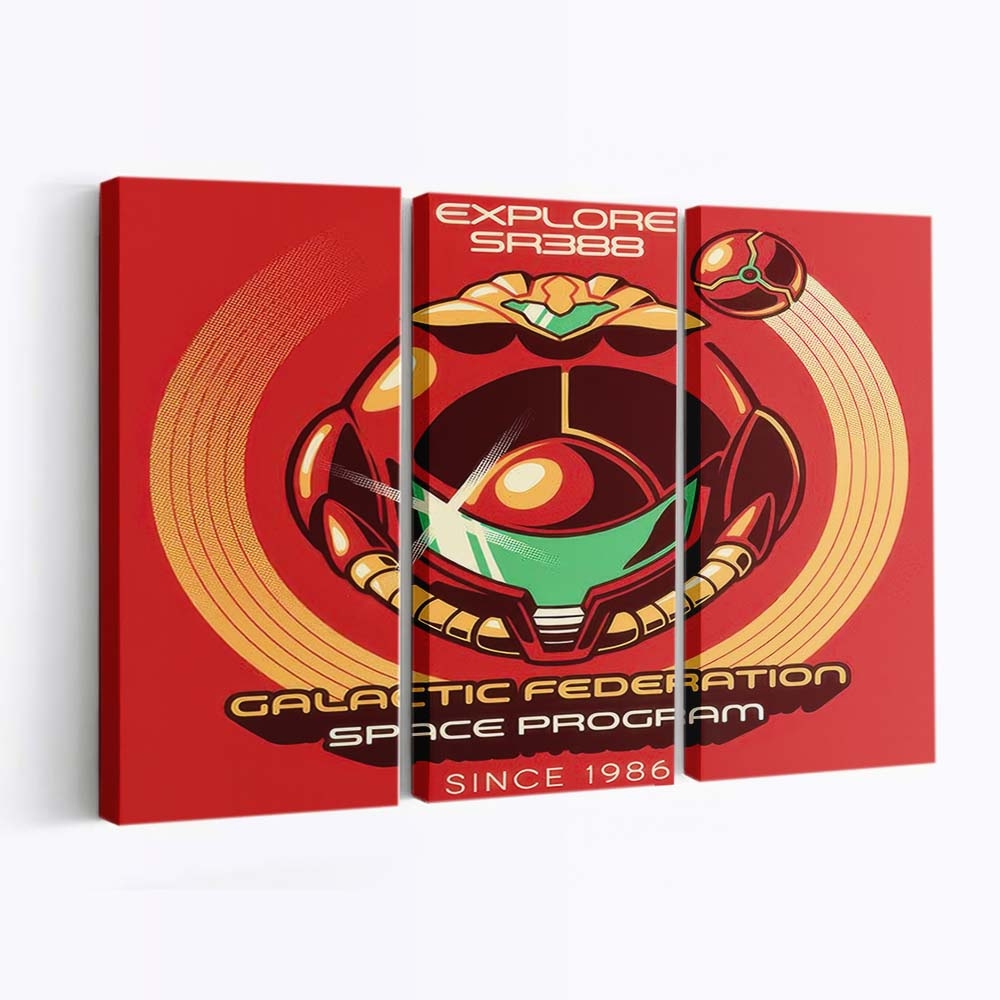 Galaktische Föderation Leinwandbilder - Wanddeko galactic federation standard v2