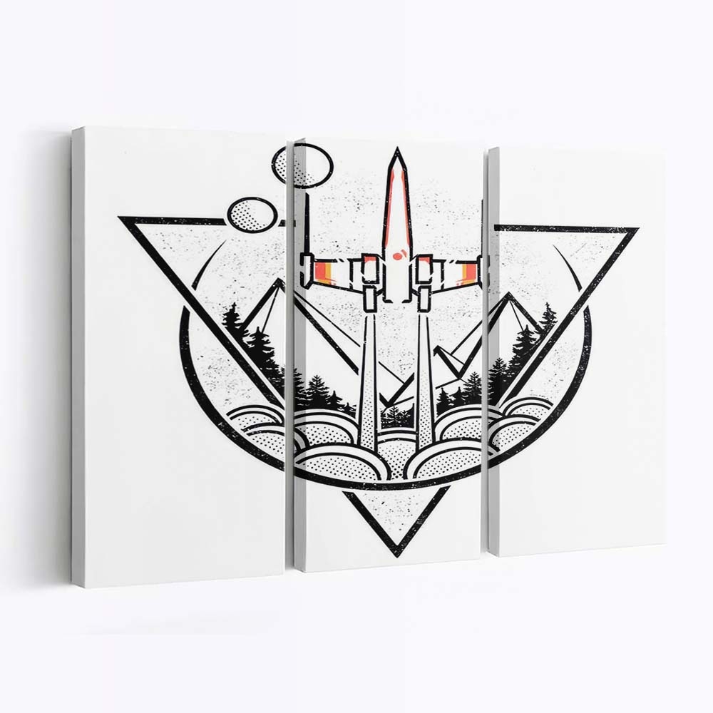 Geometrische Kriege Leinwandbilder - Wanddeko geometric wars standard v2