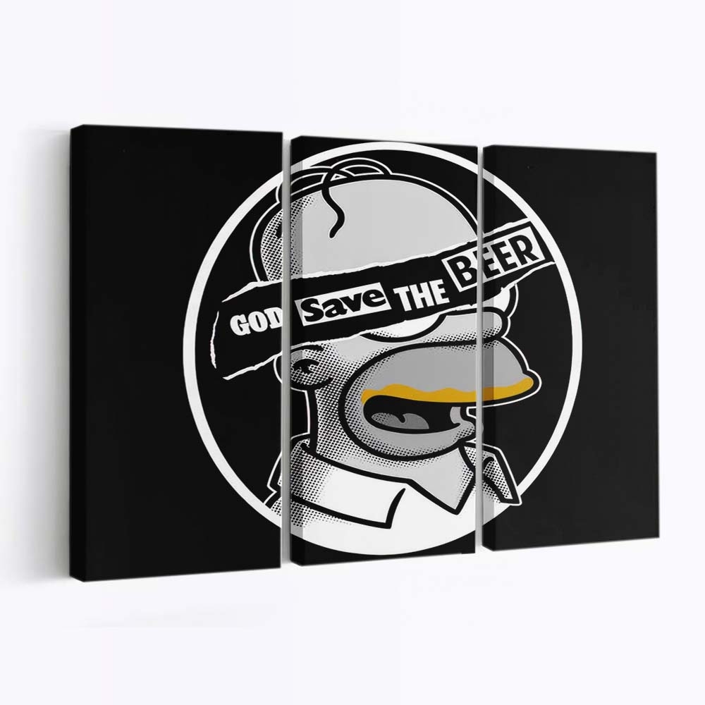 Gott rettet das Bier Leinwandbilder - Wanddeko god save the beer standard v2