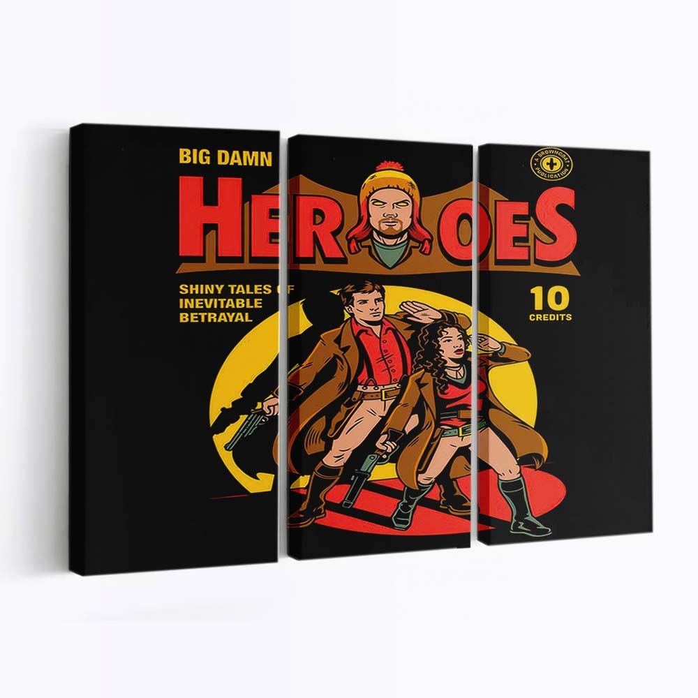 Helden Comic Leinwandbilder - Wanddeko heroes comic standard v2