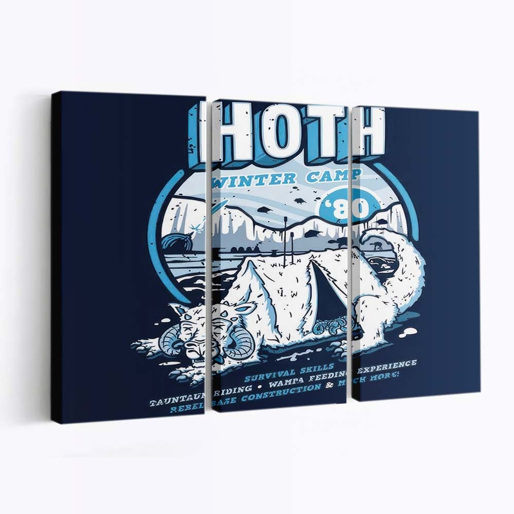 Hoth Winterlager Leinwandbilder - Wanddeko hoth winter camp standard v2