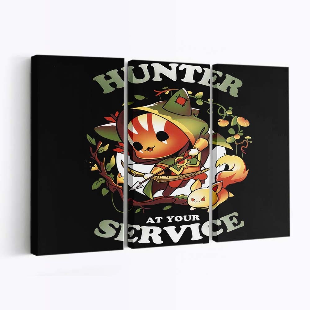 Jäger zu Ihren Diensten Leinwandbilder - Wanddeko hunter at your service standard v2