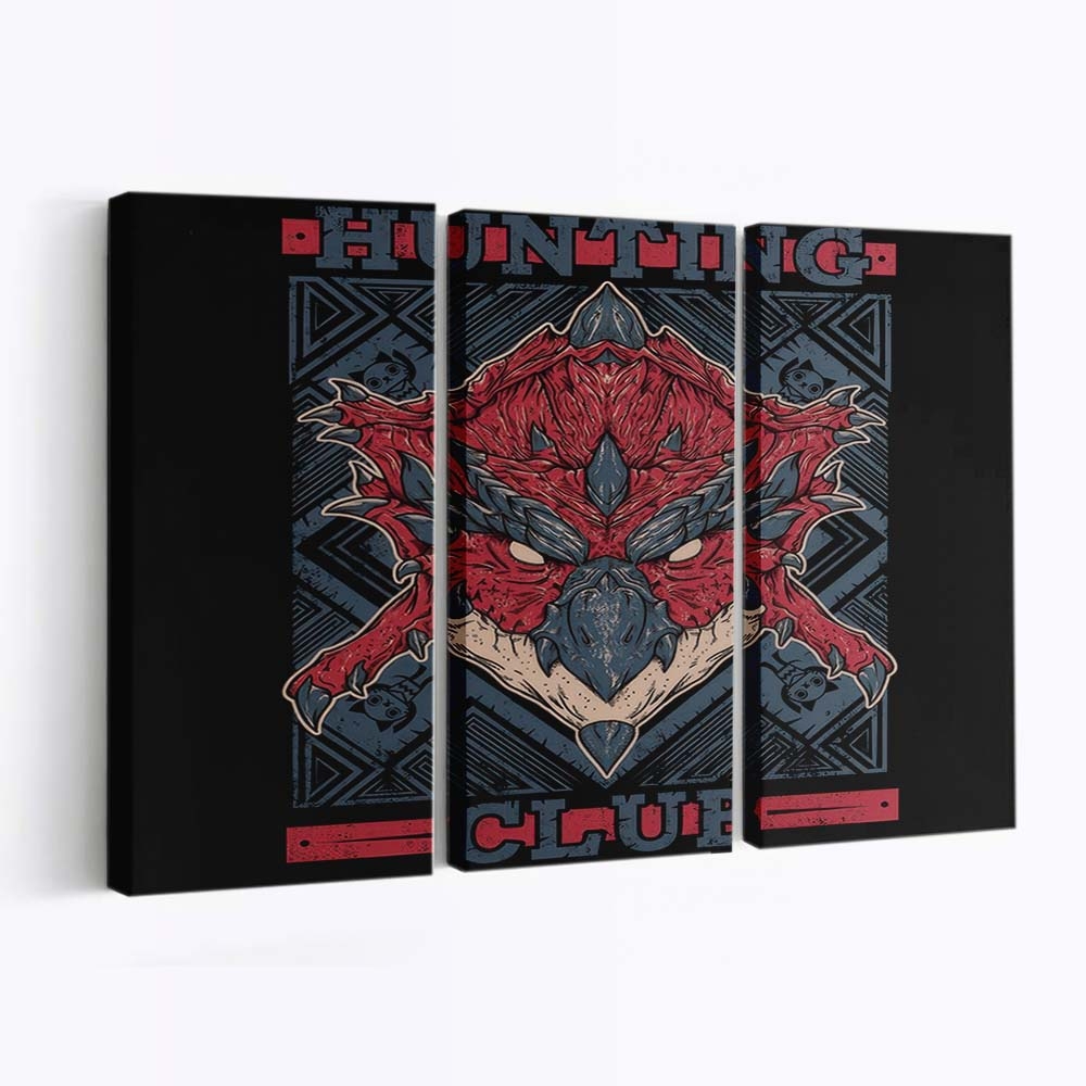 Jagdverein Rathalos Leinwandbilder - Wanddeko hunting club rathalos standard v2