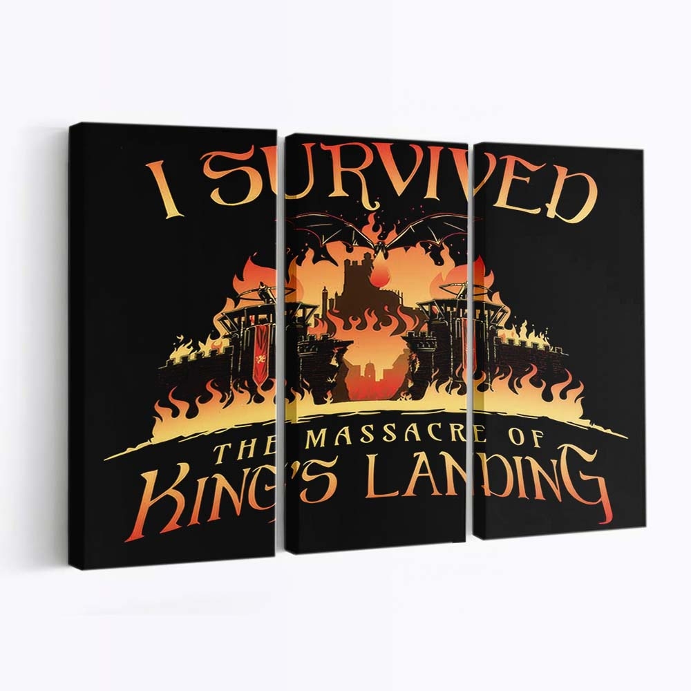 Ich habe die Verrückte Königin überlebt Leinwandbilder - Wanddeko i survived the mad queen standard v2