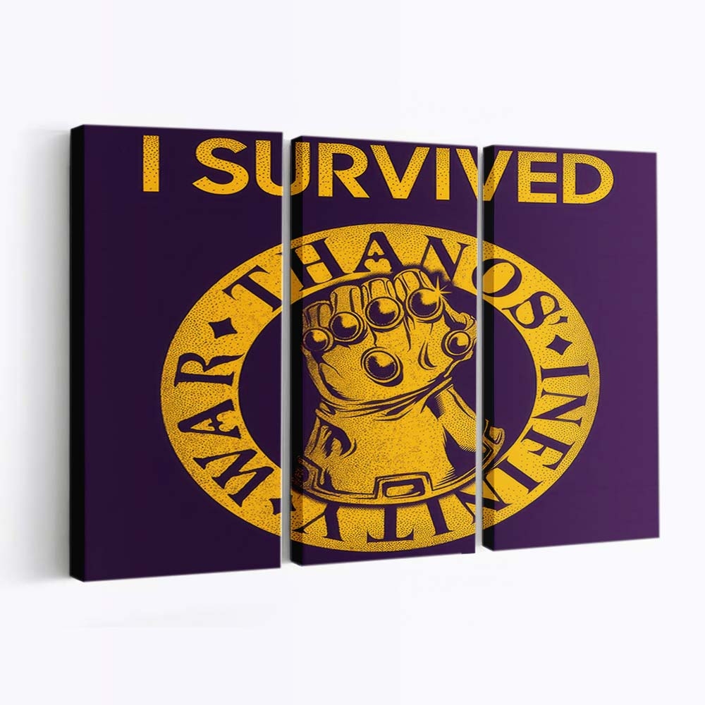 Ich habe den Snap überlebt Leinwandbilder - Wanddeko i survived the snap standard v2