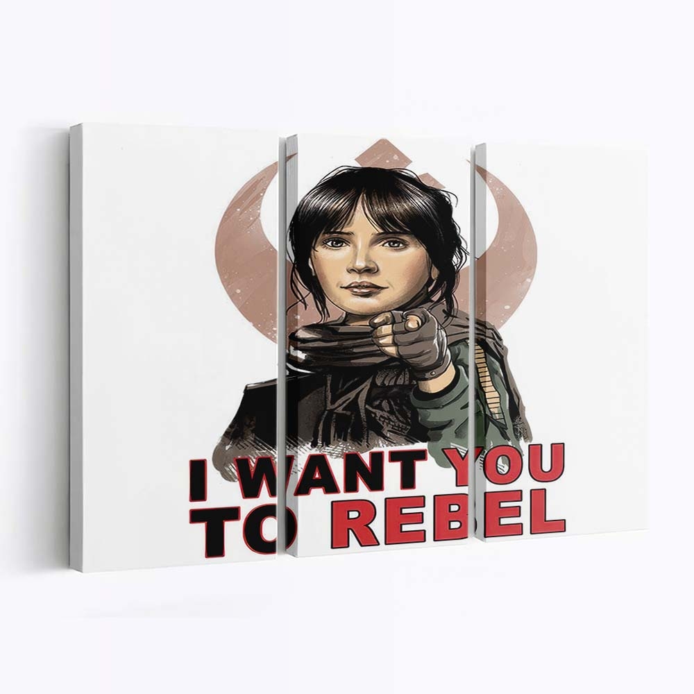 Ich will, dass du rebellierst Leinwandbilder - Wanddeko i want you to rebel standard v2
