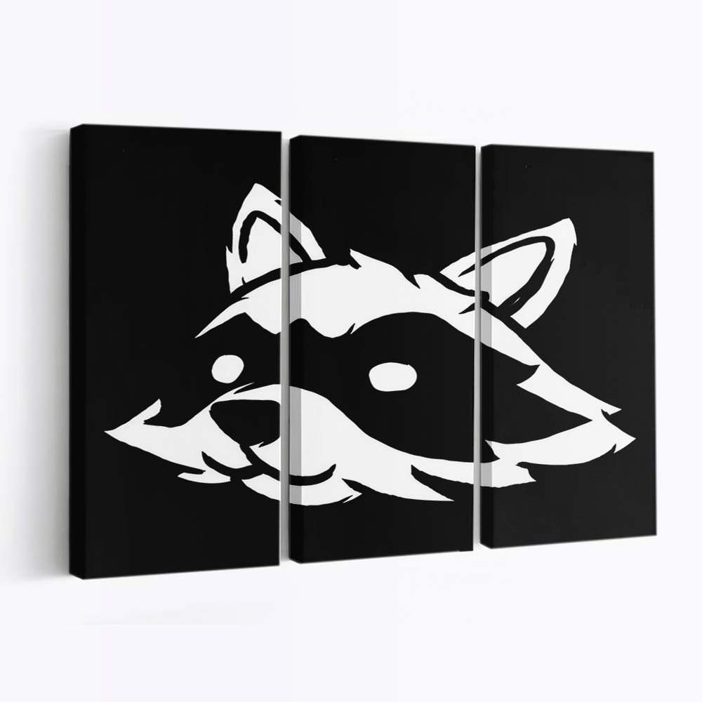 Verlorener Waschbär Leinwandbilder - Wanddeko lost raccoon standard v2