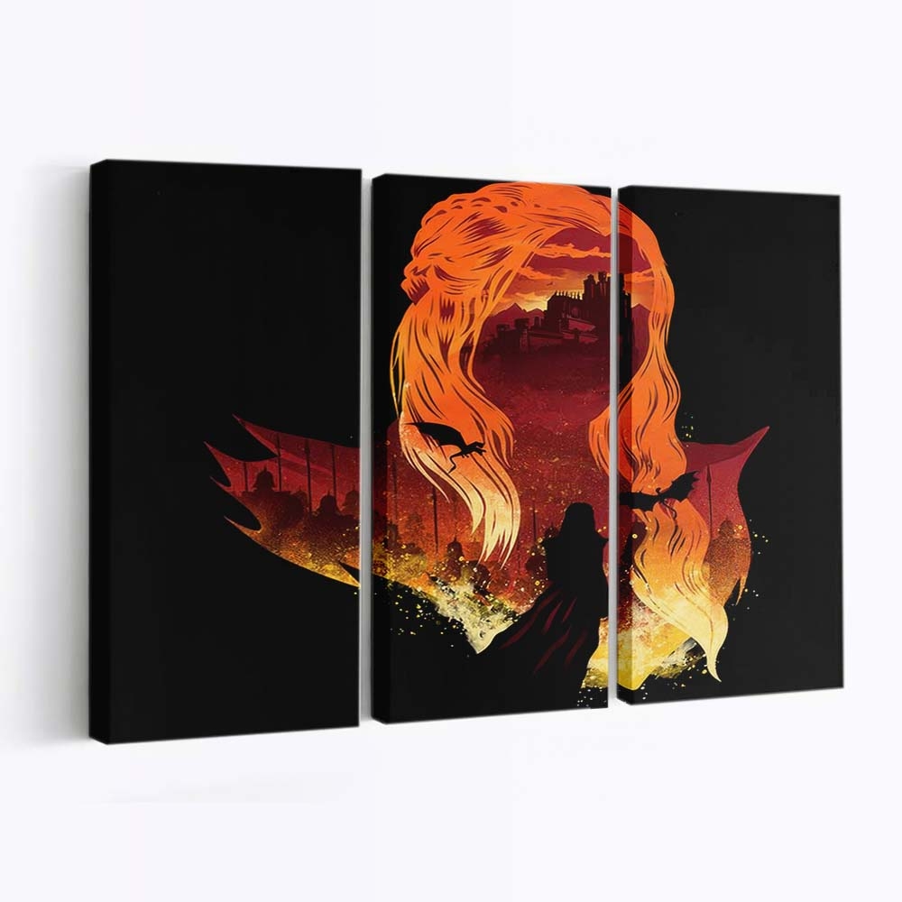 Mutter der Drachen Leinwandbilder - Wanddeko mother of dragons standard v2