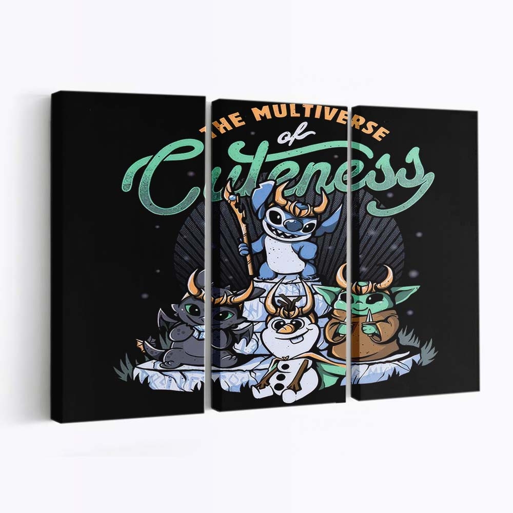 Multiversum der Niedlichkeit Leinwandbilder - Wanddeko multiverse of cuteness standard v2