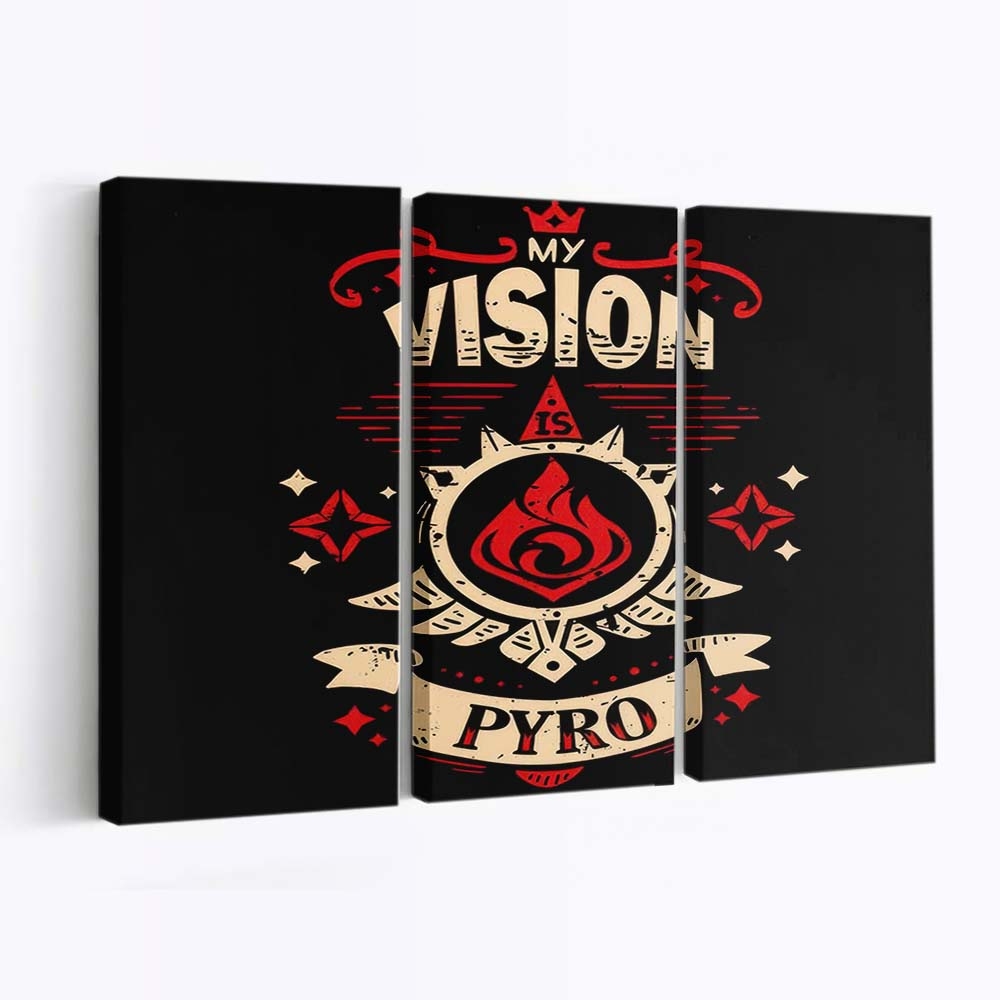 Meine Vision ist Pyro Leinwandbilder - Wanddeko my vision is pyro standard v2