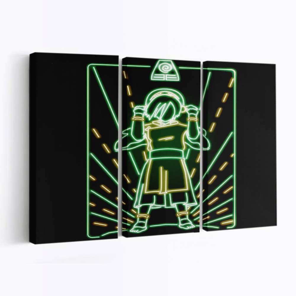 Neon Erde Leinwandbilder - Wanddeko neon earth standard v2