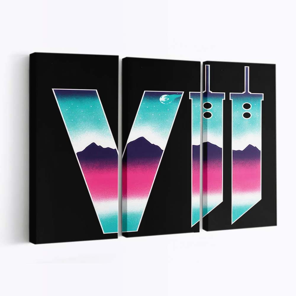 Neon-Fantasie Vii Leinwandbilder - Wanddeko neon fantasy vii standard v2