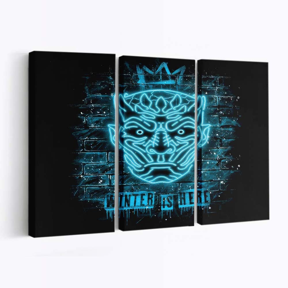 Neon Eiskönig Leinwandbilder - Wanddeko neon ice king standard v2