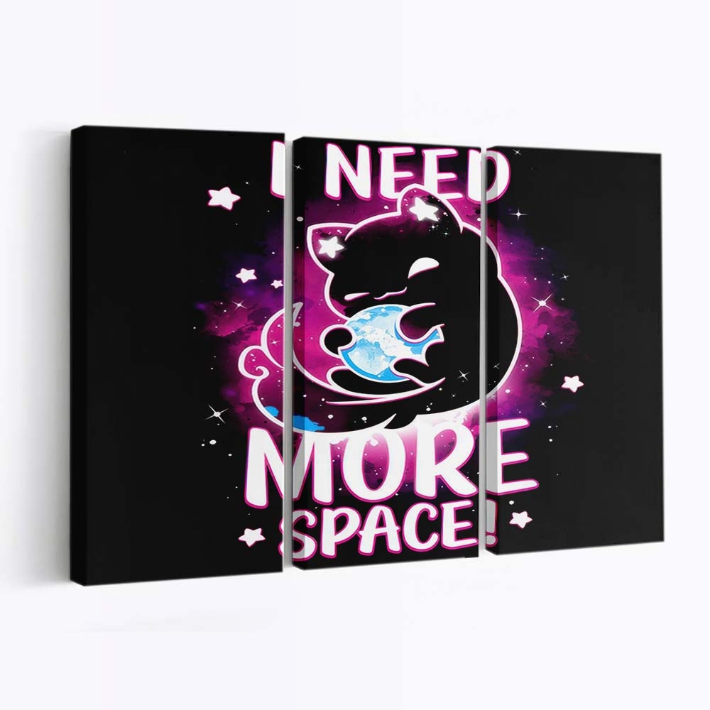 Niemals genug Platz Leinwandbilder - Wanddeko never enough space standard v2