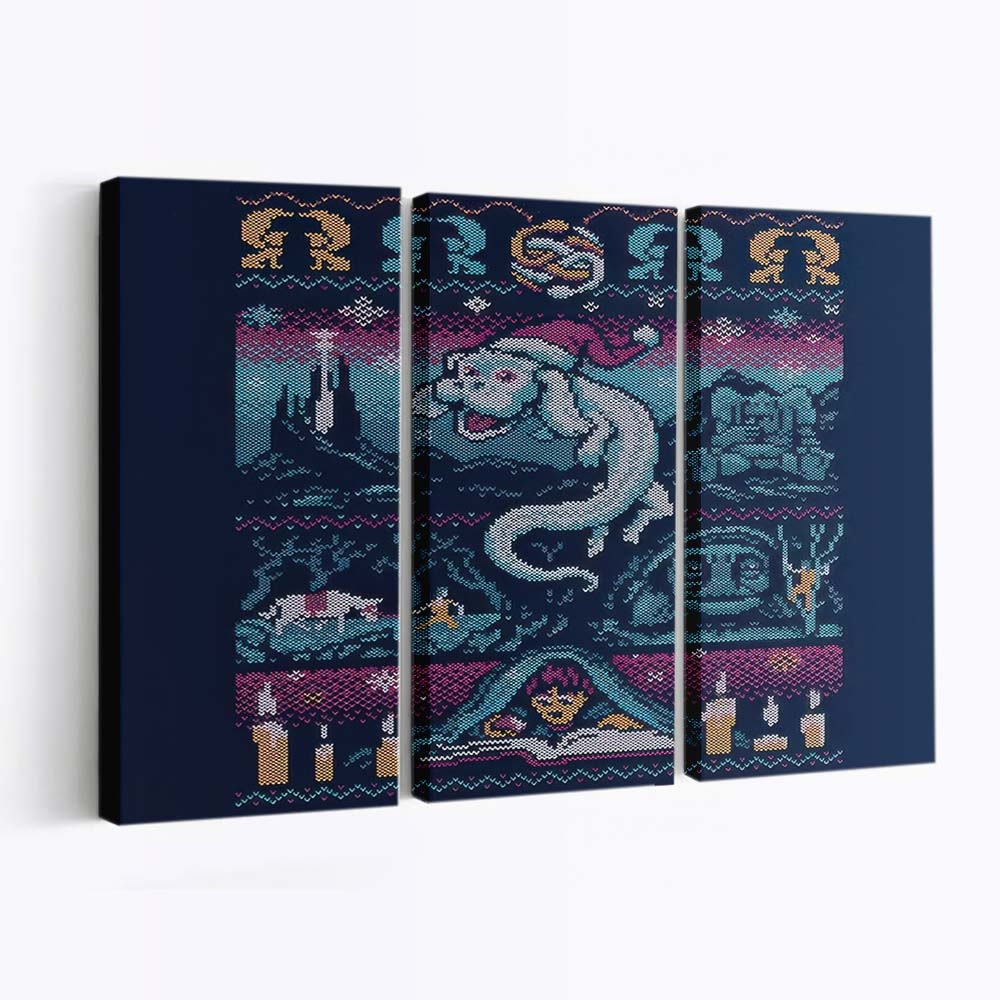 Niemals endende Weihnachten Leinwandbilder - Wanddeko neverending christmas standard v2