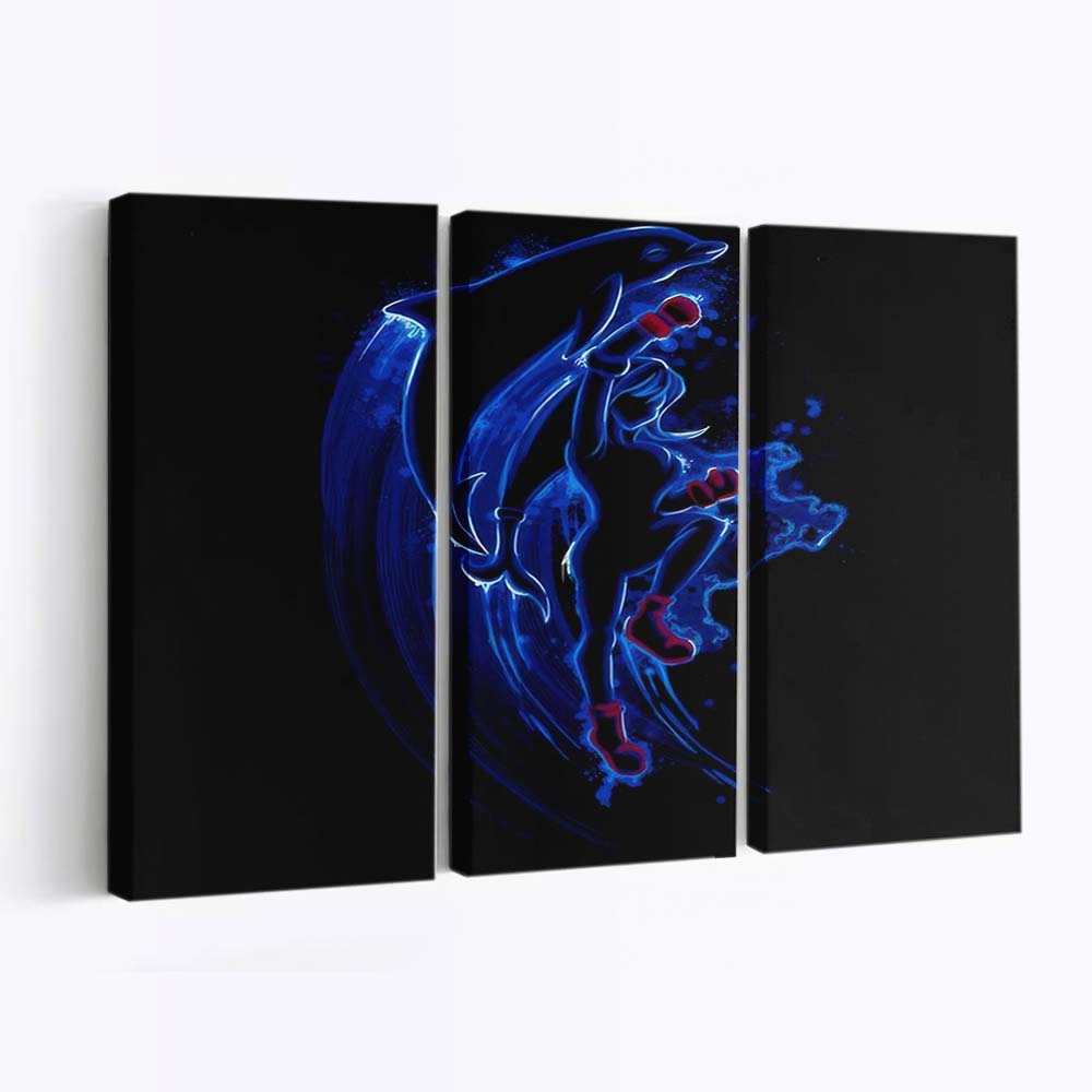 No Limits Delphin Leinwandbilder - Wanddeko no limits dolphin standard v2