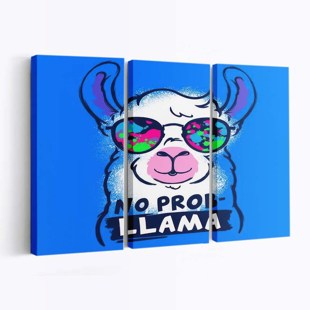 Kein Probllama Leinwandbilder - Wanddeko no probllama standard v2