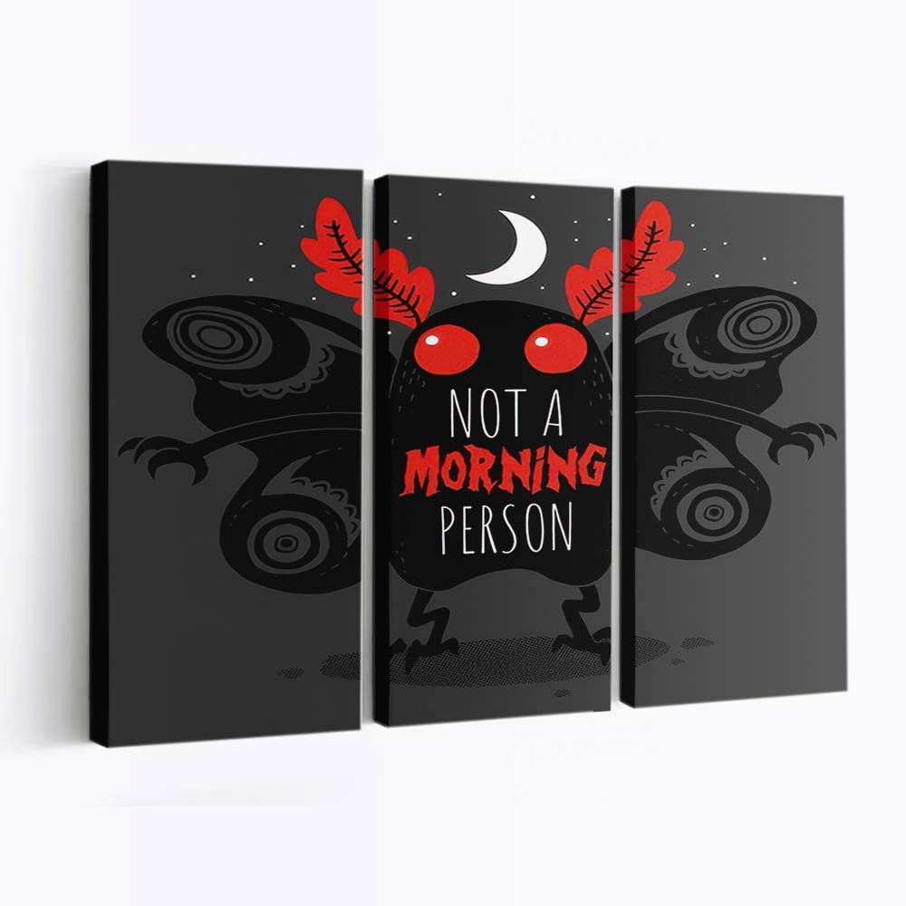 Kein Morgenmensch Leinwandbilder - Wanddeko not a morning person standard v2