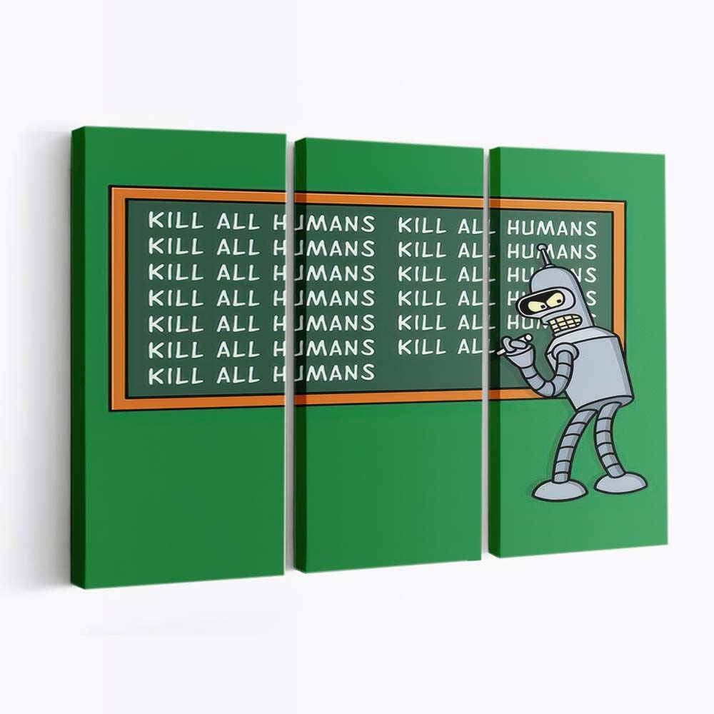 Nicht alle Menschen töten Leinwandbilder - Wanddeko not kill all humans standard v2