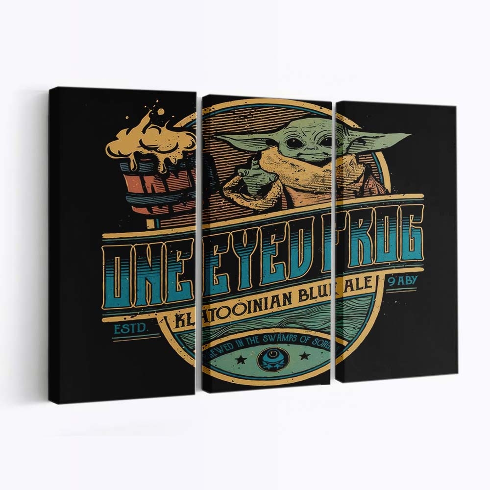 Einäugiges Frosch-Ale Leinwandbilder - Wanddeko one eyed frog ale standard v2