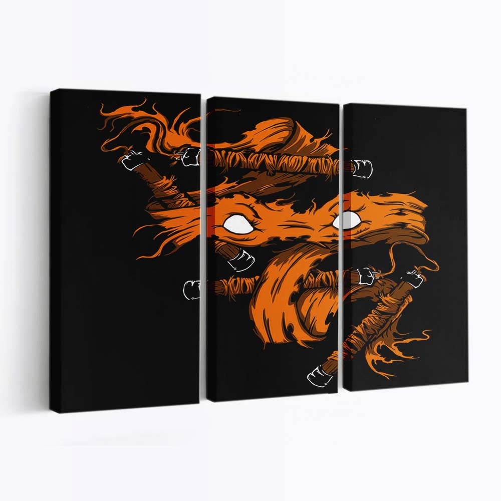 Orange Wut Leinwandbilder - Wanddeko orange rage standard v2