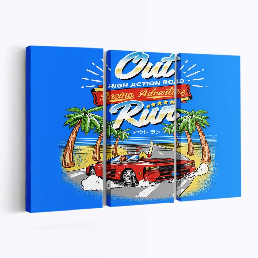 Auslaufen Leinwandbilder - Wanddeko outrun standard v2