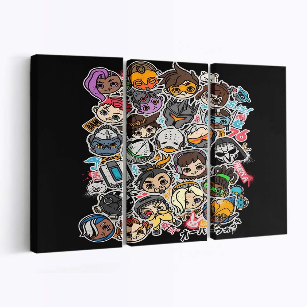 Overcute Helden Leinwandbilder - Wanddeko overcute heroes standard v2