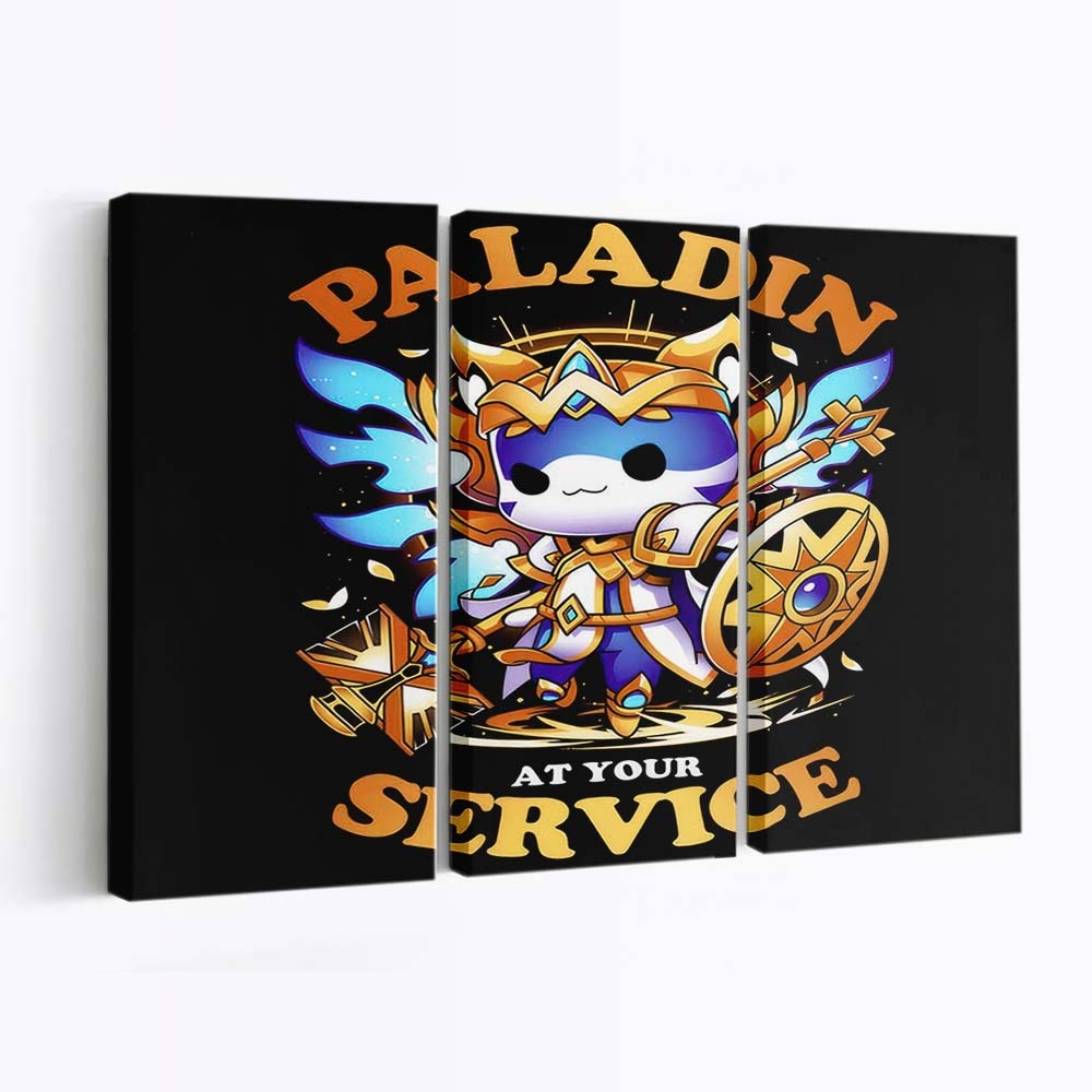 Paladin zu Ihren Diensten Leinwandbilder - Wanddeko paladin at your service standard v2