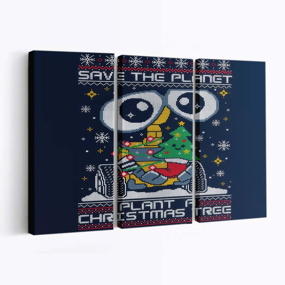Pflanzen Sie einen Weihnachtsbaum Leinwandbilder - Wanddeko plant a christmas tree standard v2