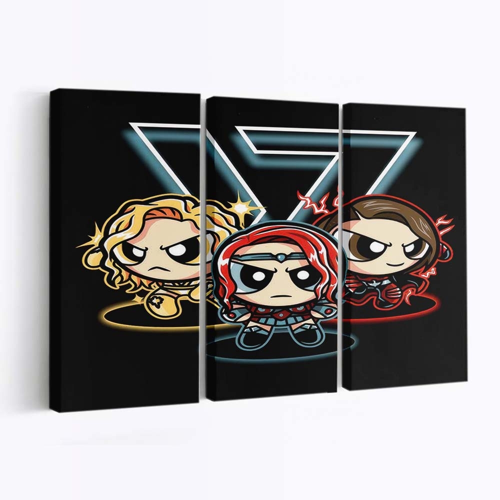 Macht Supes Mädchen Leinwandbilder - Wanddeko power supes girls standard v2