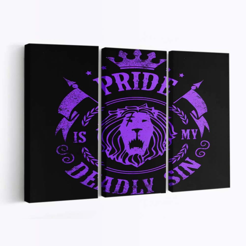 Stolz ist meine Sünde Leinwandbilder - Wanddeko pride is my sin standard v2