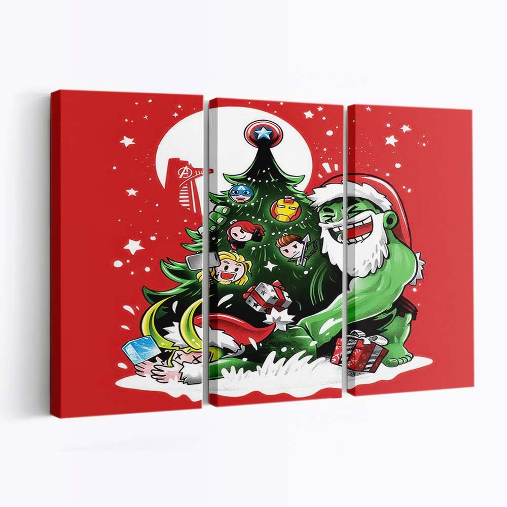 Puny God Weihnachten Leinwandbilder - Wanddeko puny god christmas standard v2