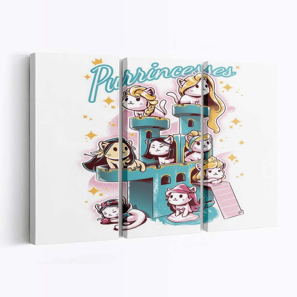 Schnurrende Prinzessinnen Leinwandbilder - Wanddeko purrincesses standard v2