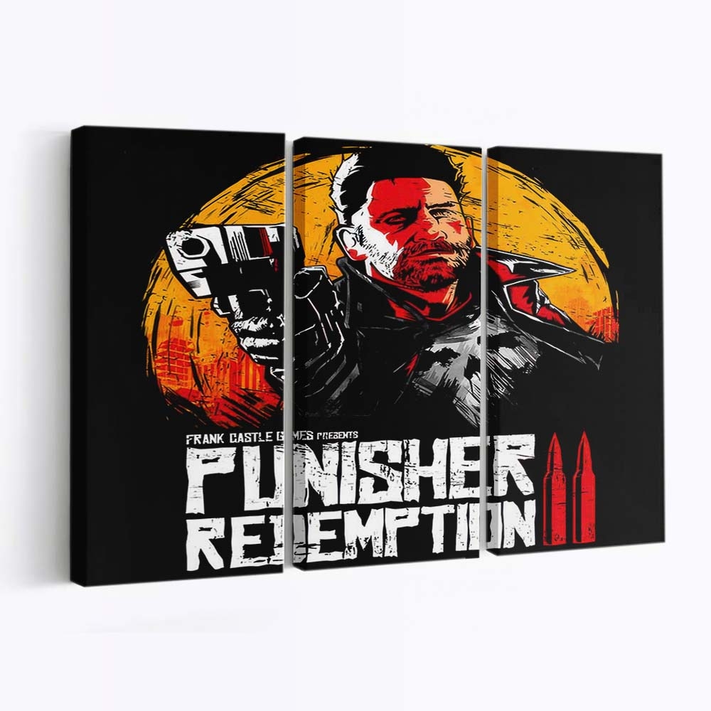 Rotes Schloss Redemption Leinwandbilder - Wanddeko red castle redemption standard v2