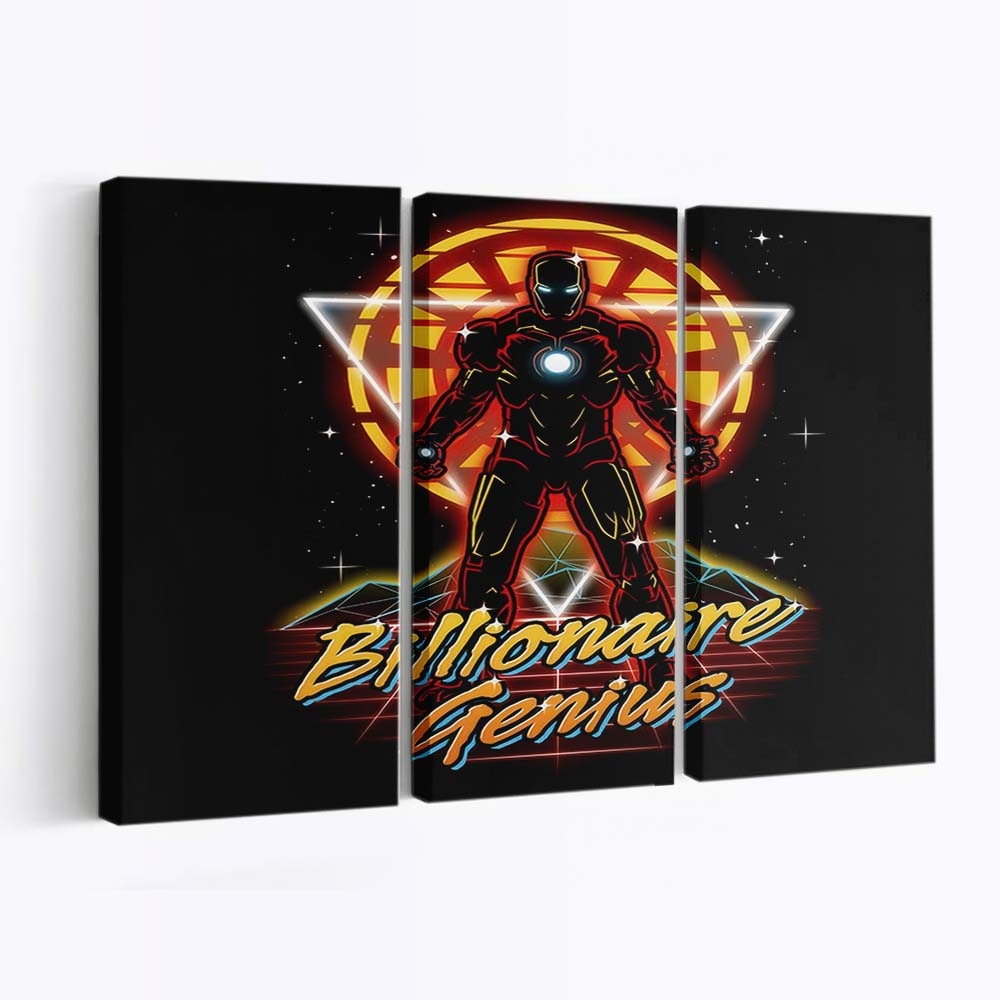 Retro Milliardär Genie Leinwandbilder - Wanddeko retro billionaire genius standard v2