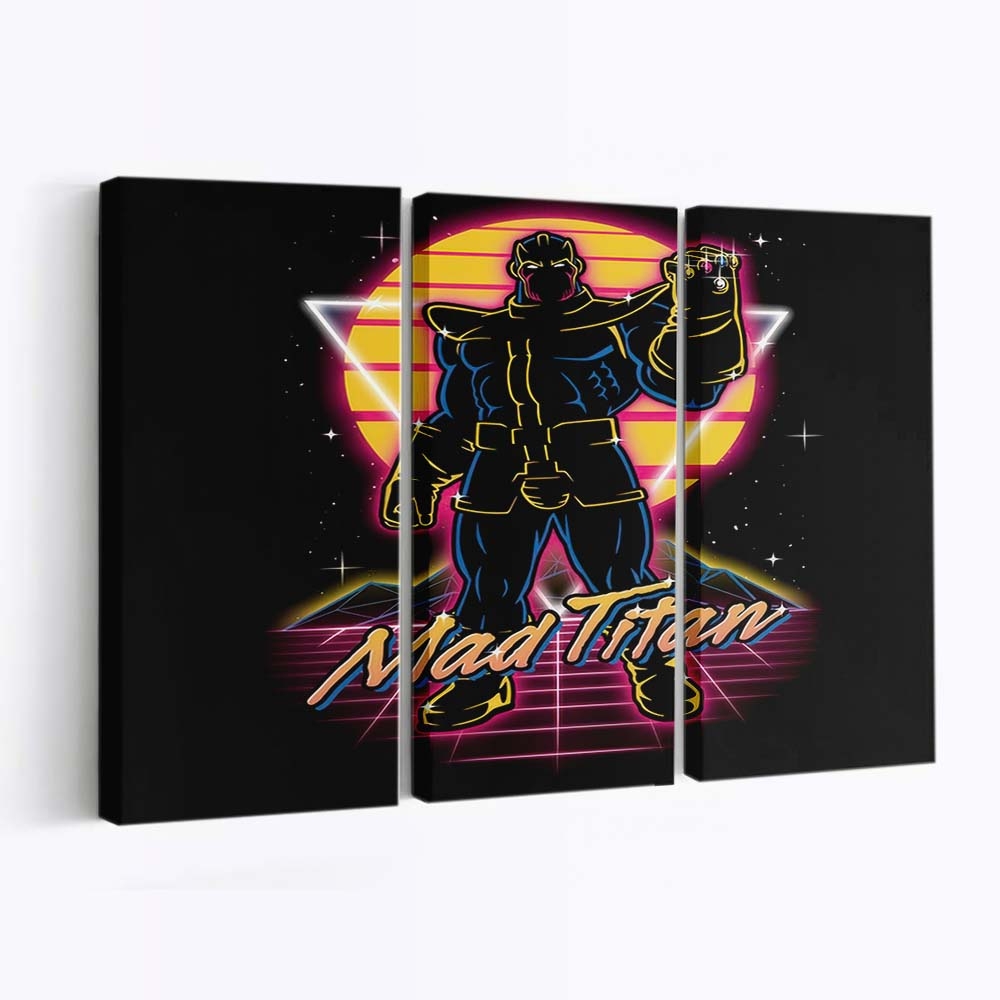 Retro Verrückter Titan Leinwandbilder - Wanddeko retro mad titan standard v2