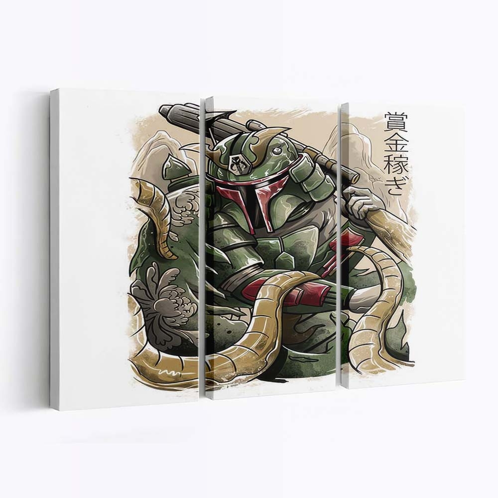 Samurai-Jäger Leinwandbilder - Wanddeko samurai hunter standard v2