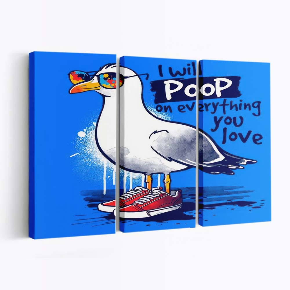 Seemöwe Liebe Leinwandbilder - Wanddeko seagull love standard v2