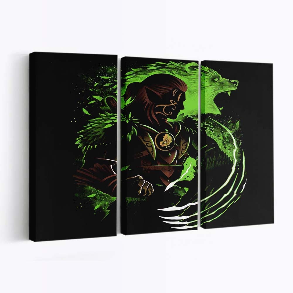 Gestaltenwandelnder Waldelf Leinwandbilder - Wanddeko shapeshifting wood elf standard v2