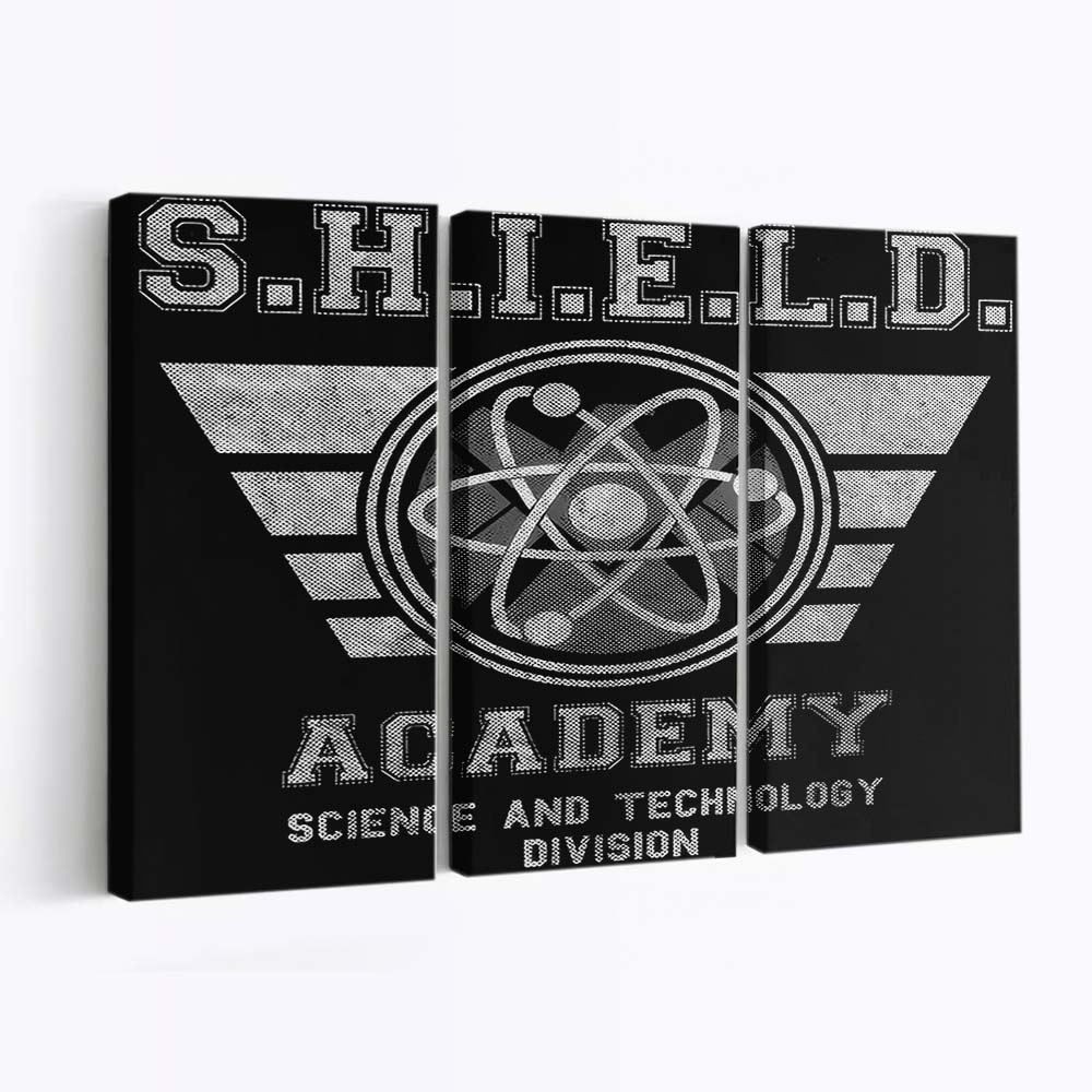 Schild-Akademie Leinwandbilder - Wanddeko shield academy standard v2